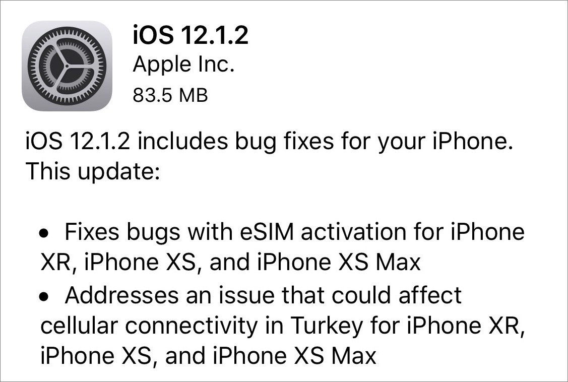 iOS 12.1.2 güncellemesi ile ülkemizdeki bazı yeni iPhone modellerinin bağlantı sorunu giderildi