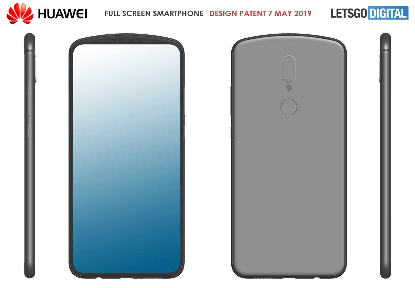 Huawei, çentiksiz ekran tasarımı için farklı çözümler üretiyor