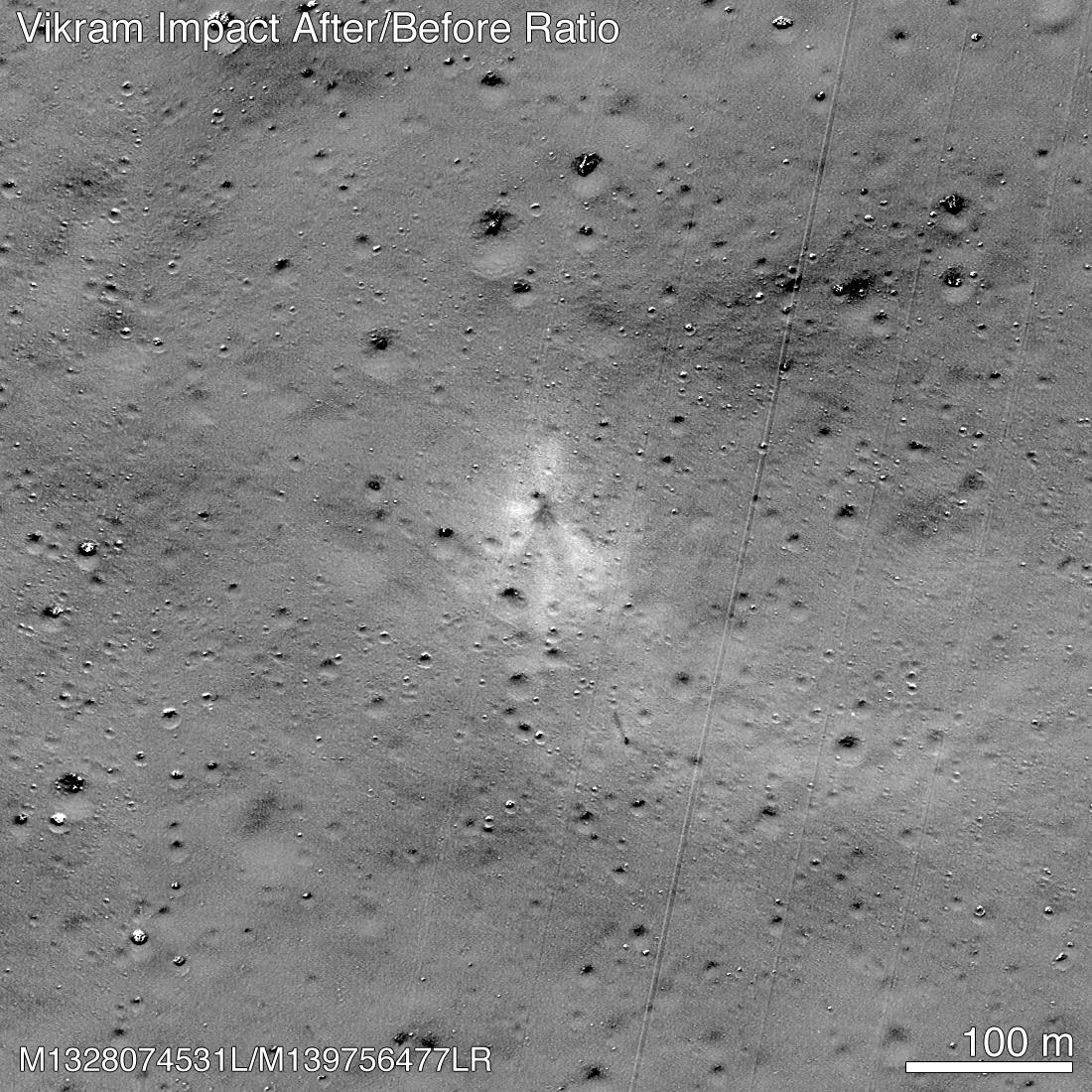 NASA, Hindistan'ın Ay'a çakılan uzay aracını görüntüledi