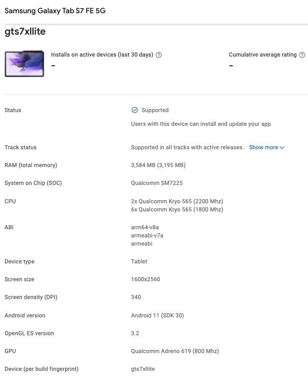 Samsung'dan Fan Edition tablet geliyor: Galaxy Tab S7 FE