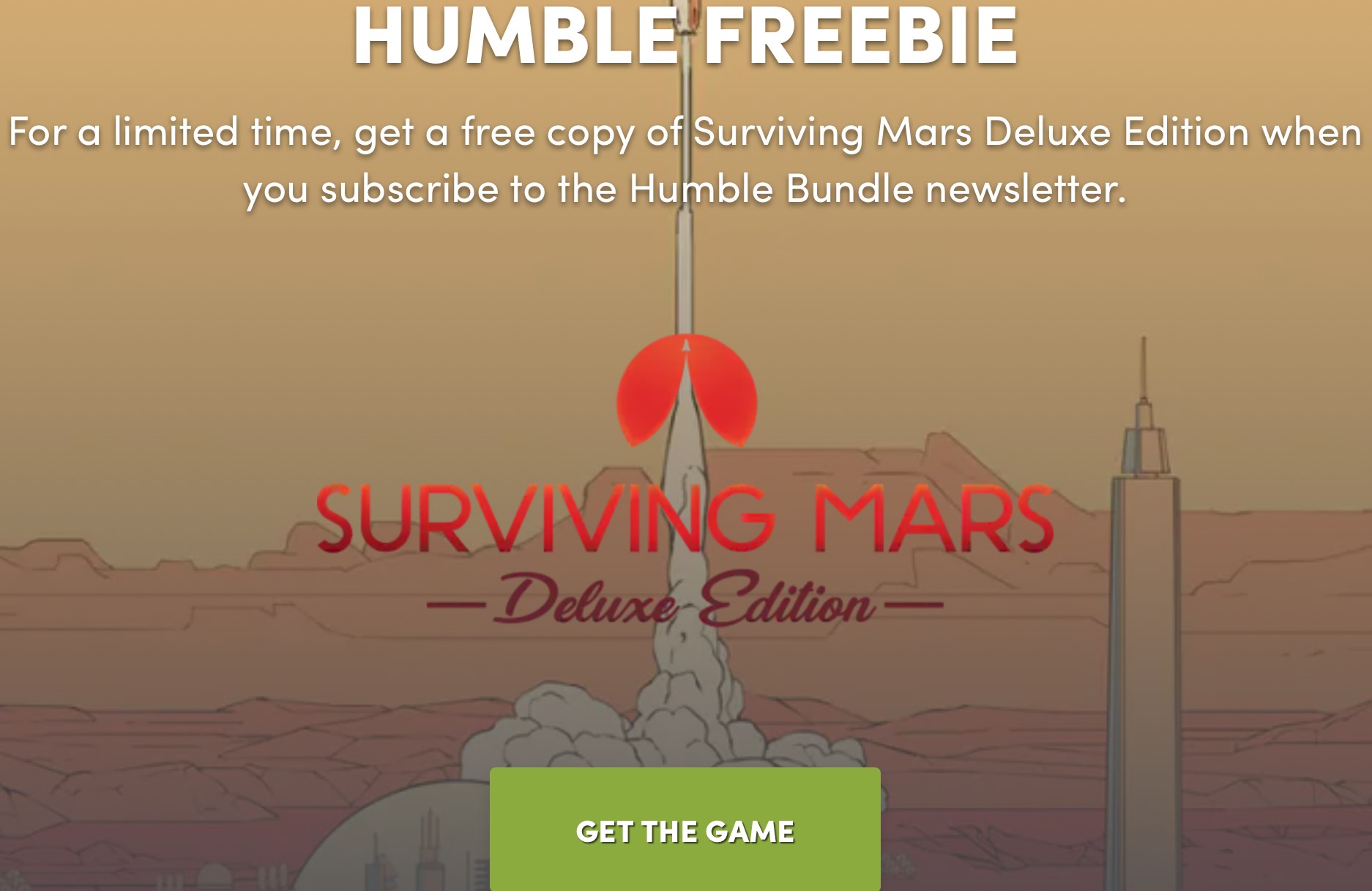 61 TL değerindeki Surviving Mars: Deluxe Edition oyunu ücretsiz oldu