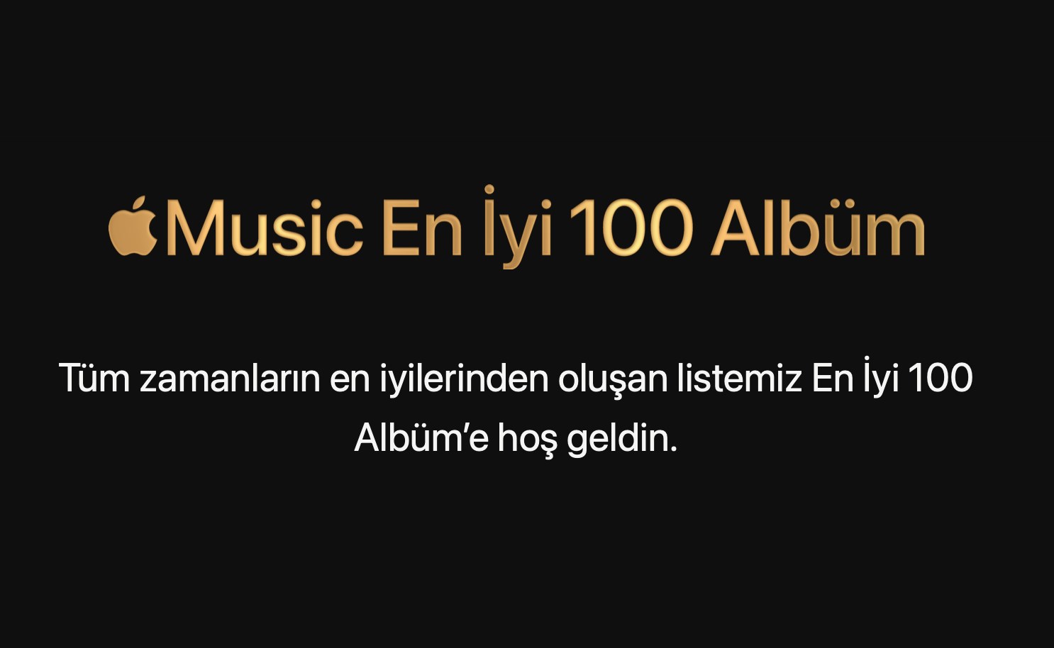 apple müzik en iyi 100 albüm