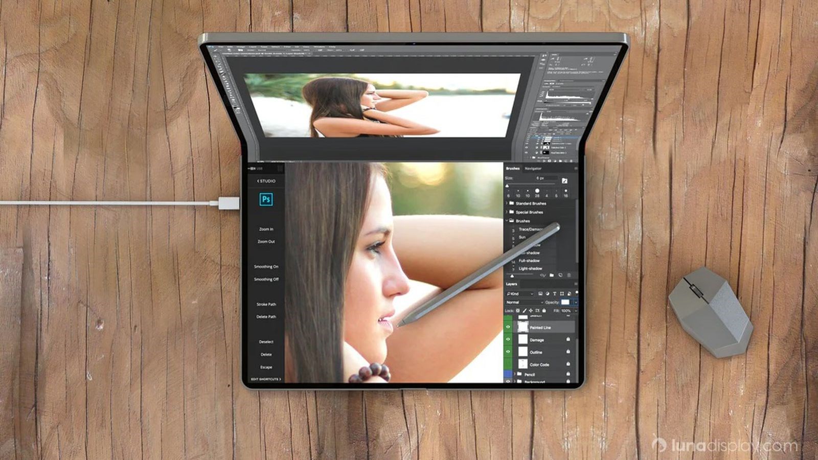 18.8 inç katlanabilir ekranlı macbook