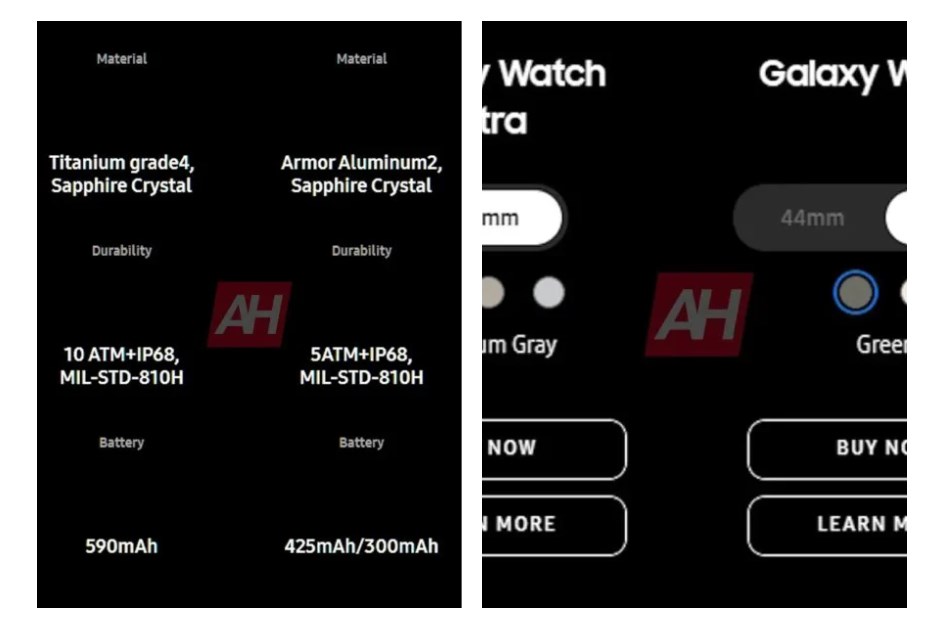Galaxy Watch Ultra ve Watch 7'nin özellikleri sızdırıldı