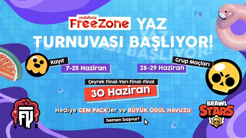 Vodafone Freezone ve FUT Esports'tan Brawl Stars yaz turnuvası