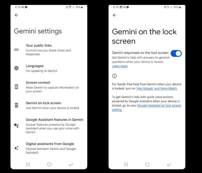 Android telefonlar kilitliyken artık Gemini'ye soru sorulabiliyor