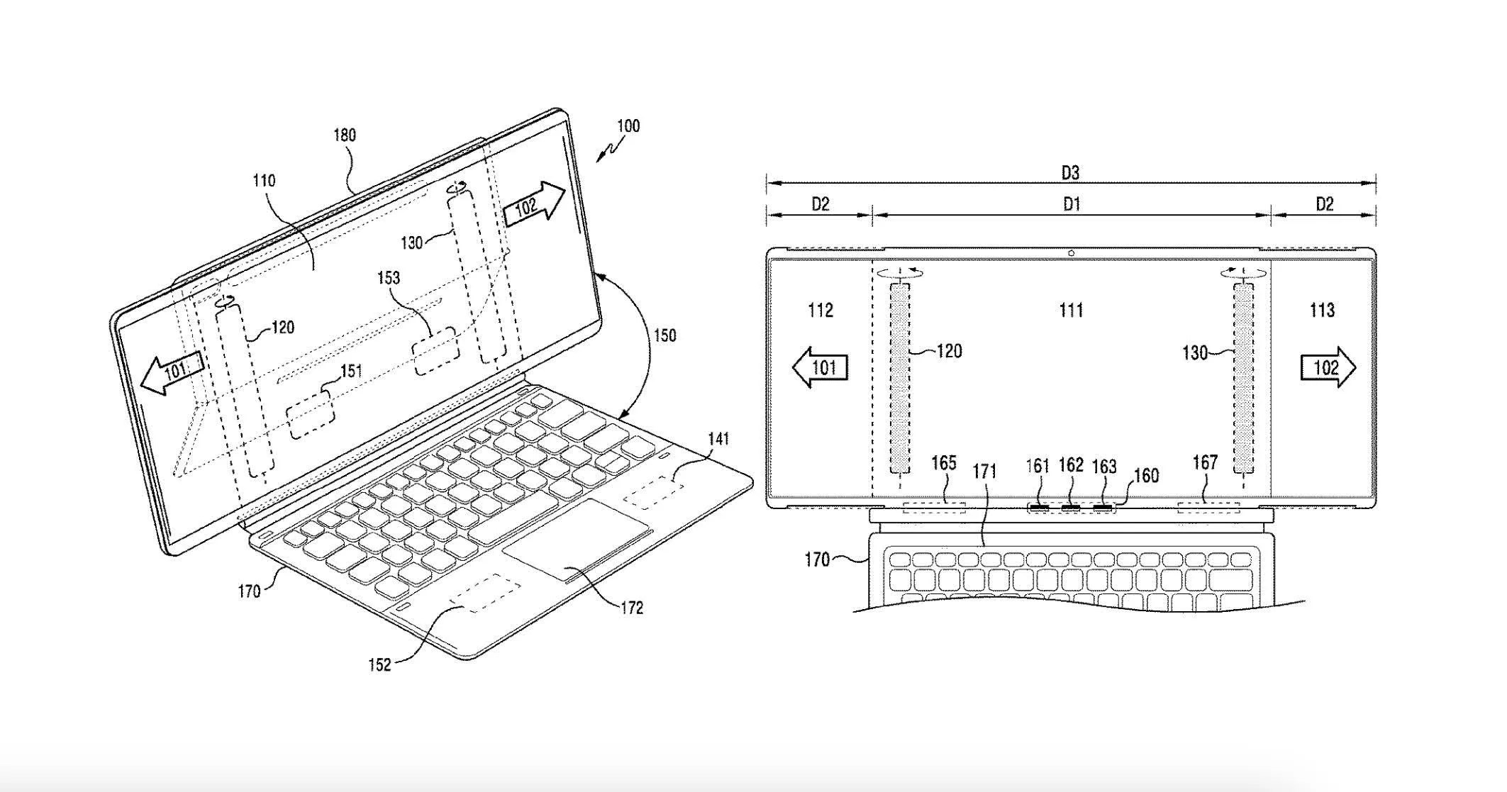 Samsung'dan telefon boyutlarını şekillendirecek patent