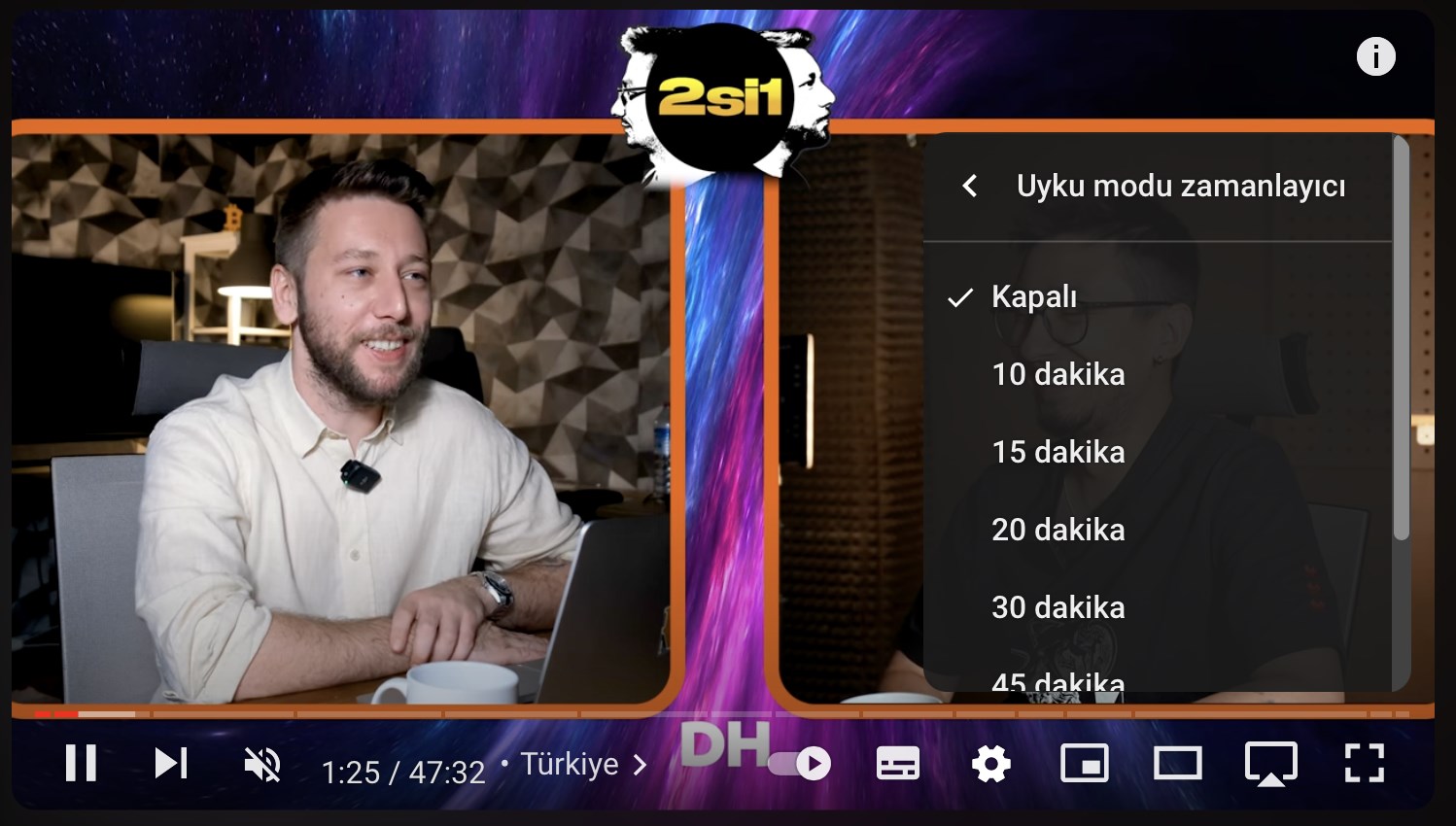 youtube premium uyku zamanlayıcı modu