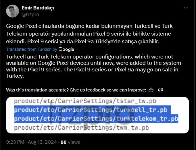 Pixel 9 serisi Türkiye'de satışa sunulacak mı?