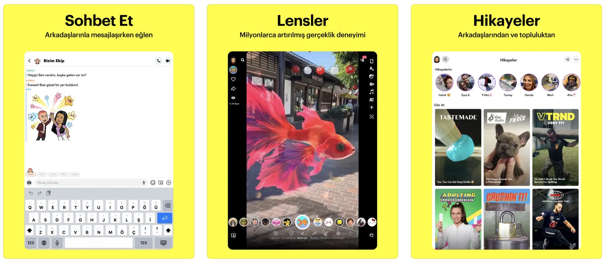 snapchat ipad desteği kazandı