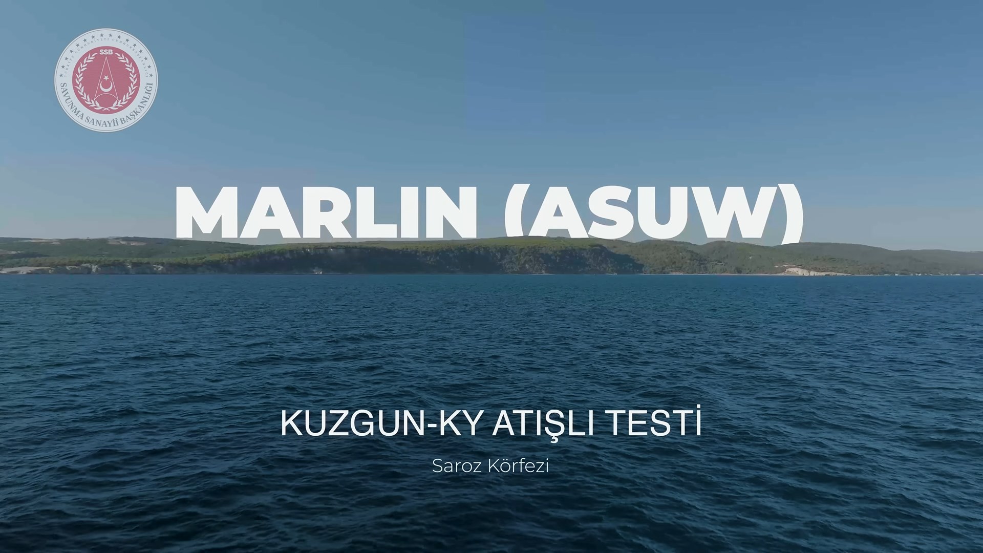 MARLİN insansız deniz aracından KUZGUN seyir füzesi ateşlendi