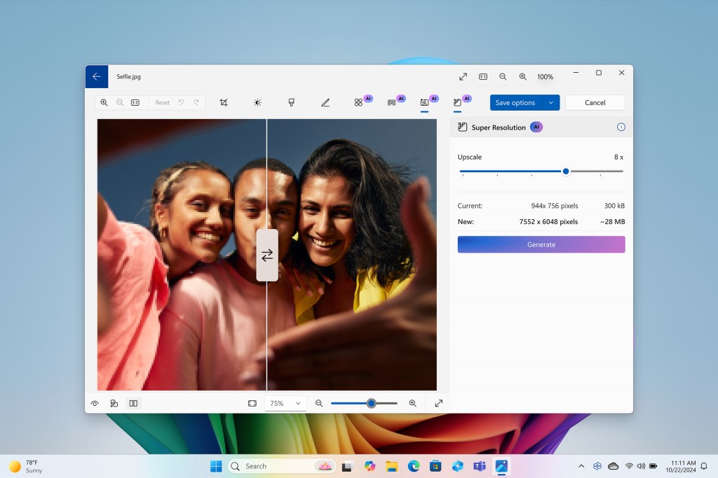 windows 11 fotoğraflar süper çözünürlük