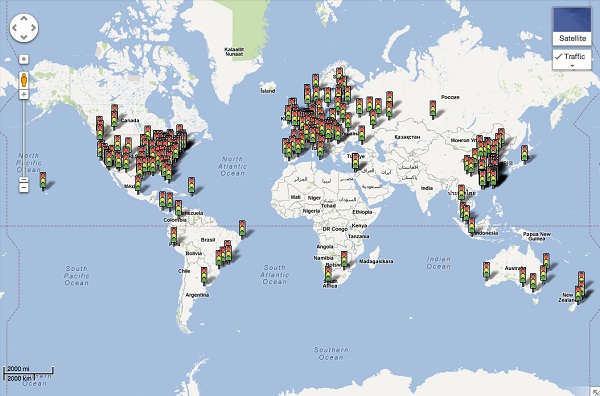 Google Haritalar, canlı trafik verisi desteğini 130 şehre daha götürüyor