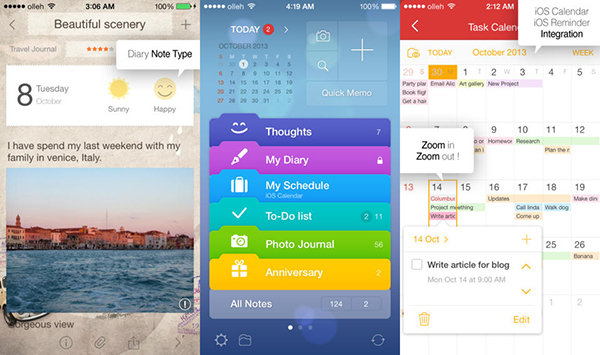 Not alma uygulaması Awesome Note, 7. sürümüne iOS 7 desteğiyle güncelledi