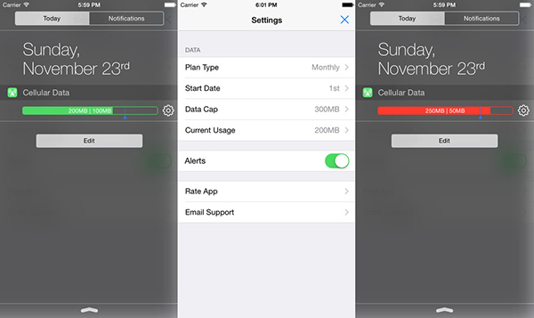 iOS uyumlu Data Widget uygulaması artık ücretsiz