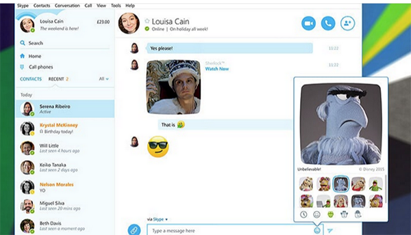 Skype, Mojis adını verdiği yeni özelliğini duyurdu