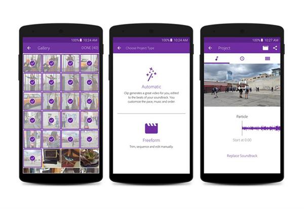 Adobe Premiere Clip Android'e geldi