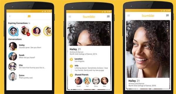 Çöpçatanlık uygulaması Bumble sonunda Android platformunda